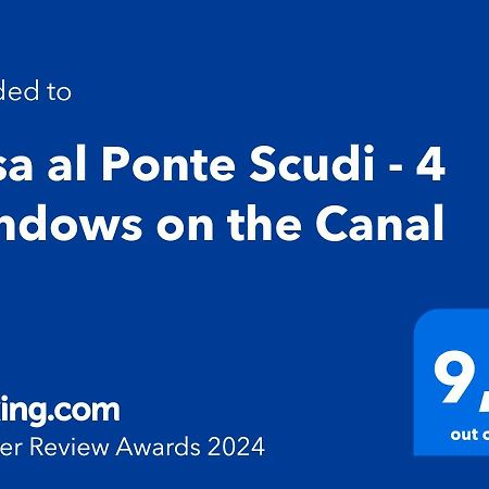 Casa Al Ponte Scudi - 4 Windows On The Canal Венеция Екстериор снимка